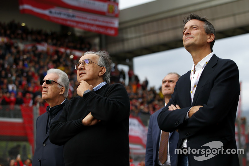 Piero Lardi Ferrari, Ferrari Vice President and Sergio Marchionne, CEO FIAT