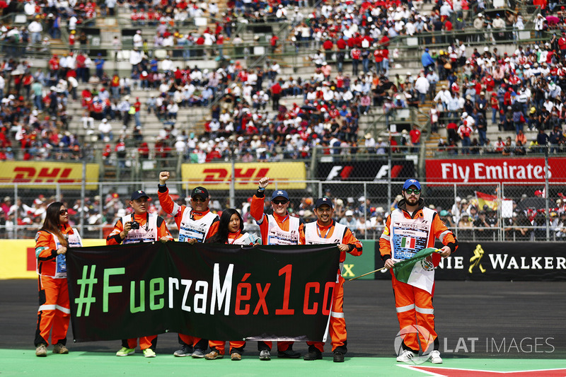 Marshals with a banner