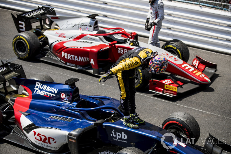 Race winner Artem Markelov, RUSSIAN TIME