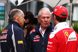 Toro-Rosso-Teamchef Franz Tost, Red-Bull-Motorsportberater Helmut Marko und Ferrari-Testfahrer Jean-
