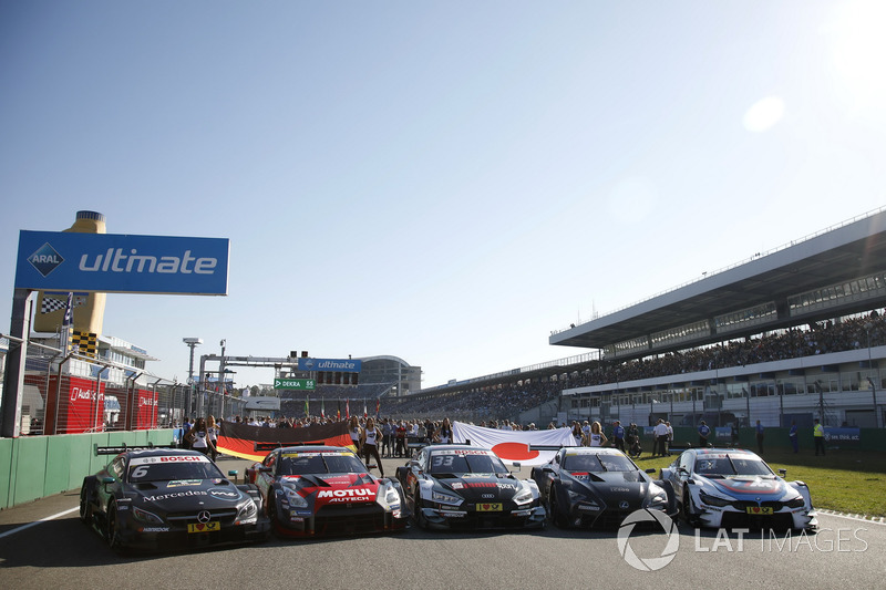 DTM en Super GT wagens op de startgrid