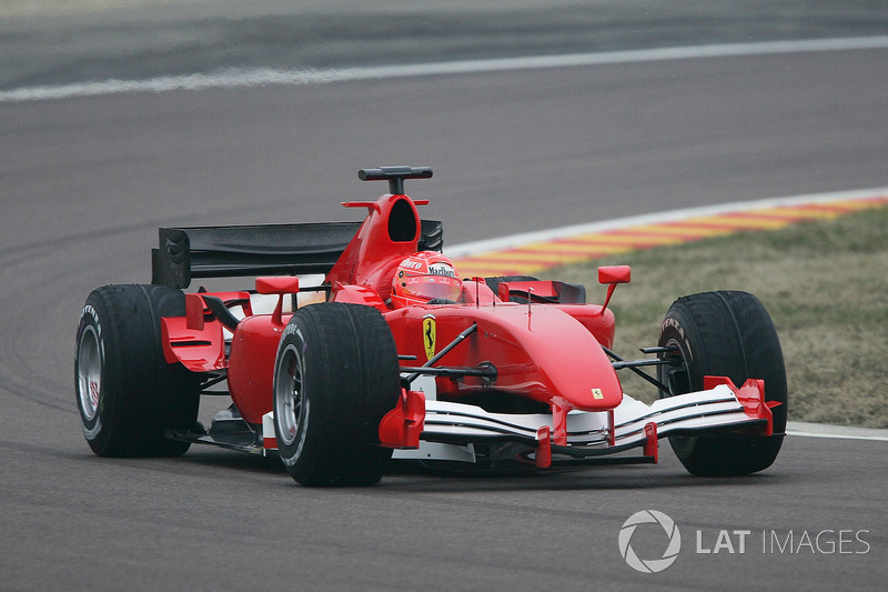 Michael Schumacher, prova la nuova monoposto Ferrari F1 del 2006