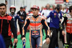 Marc Marquez, Repsol Honda Team, mentre i piloti lasciano la griglia