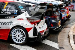 Foto de grupo de los coches WRC 2018