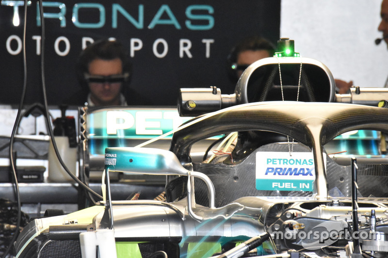Mercedes AMG F1 W09, dettaglio dello specchietto
