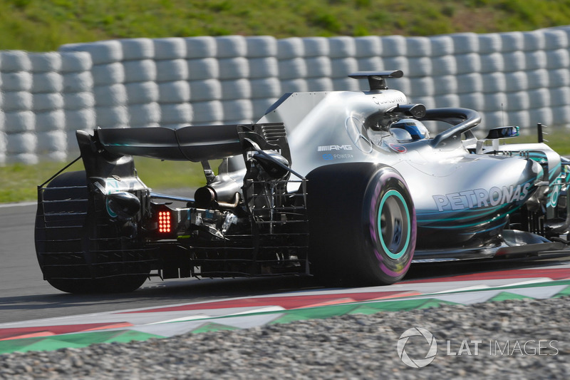 Valtteri Bottas, Mercedes-AMG F1 W09 arka kanatta aero sensörü