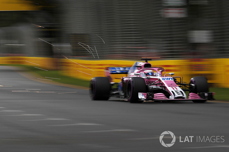 Sergio Perez, Force India VJM11 sparks