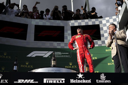 Kimi Raikkonen, Ferrari on the podium