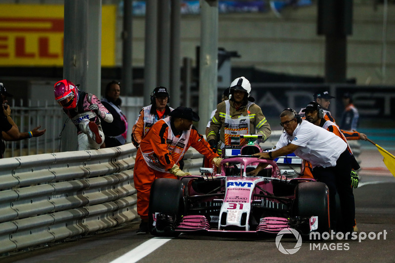 DNF: Esteban Ocon, Racing Point Force India VJM11