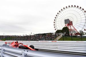 Sebastian Vettel, Ferrari SF71H locks up 