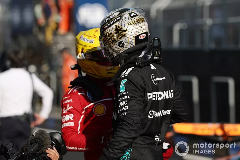 Lewis Hamilton, Ferrari, George Russell, Mercedes