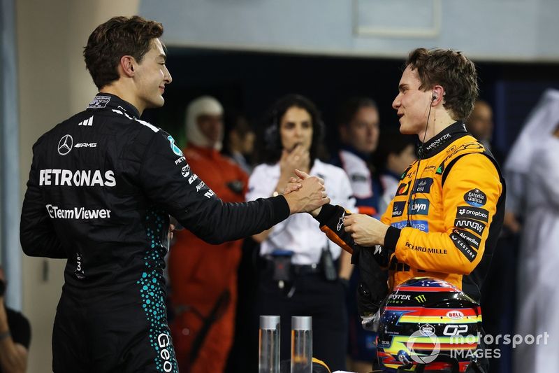 Oscar Piastri, McLaren, George Russell, Mercedes