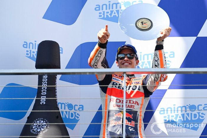 Podio: segundo lugar Marc Márquez, Repsol Honda Team