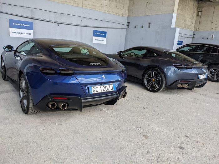 Ferrari Roma, Carlos Sainz, Charles Leclerc