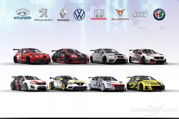 Alfa Romeo Giulietta TCR, Audi RS 3 LMS TCR, Cupra TCR, Honda Civic Type R TCR, Peugeot 308 TCR, Renault Mégane R.S. TCR, Hyundai i30 N TCR, Volkswagen Golf GTI TCR, TCR SIM Racing