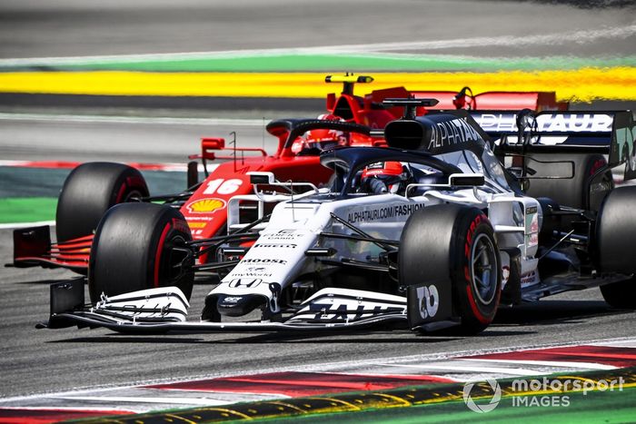 Daniil Kvyat, AlphaTauri AT01, Charles Leclerc, Ferrari SF1000