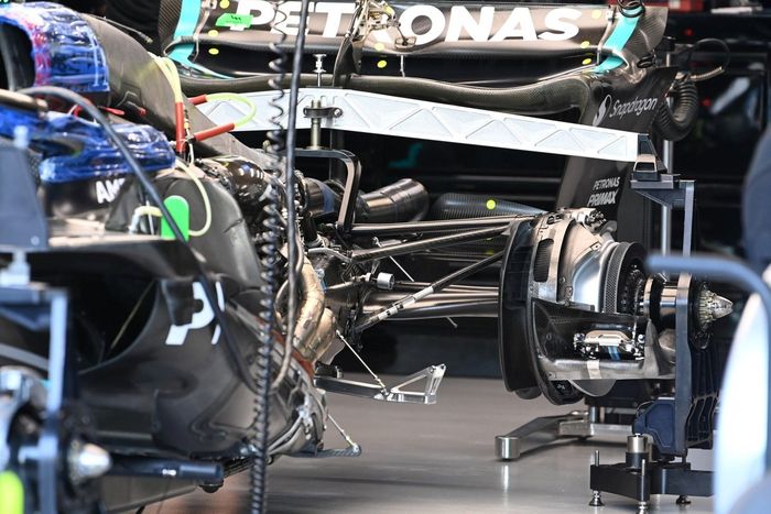 Mercedes W14 detalles técnicos
