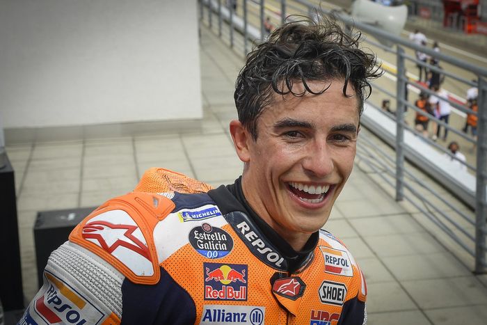 Podio: ganador de la carrera Marc Márquez, Repsol Honda Team
