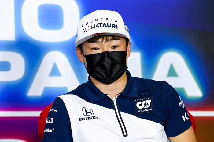 Yuki Tsunoda, AlphaTauri en la conferencia de prensa