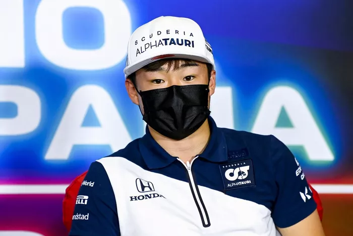 Yuki Tsunoda, AlphaTauri en la conferencia de prensa