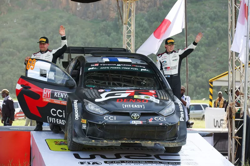 Vincitore Kalle Rovanperä, Jonne Halttunen, Toyota Gazoo Racing WRT Toyota GR Yaris Rally1