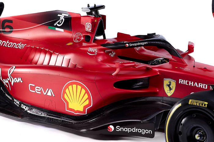 Detalle del Ferrari F1-75