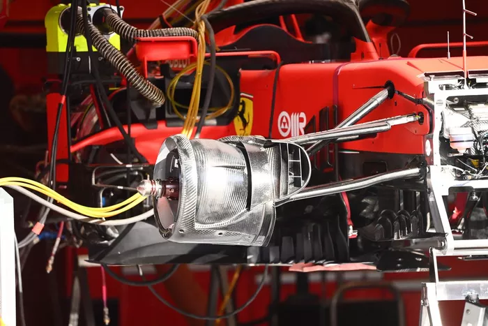 Ferrari SF1000 front brake detail