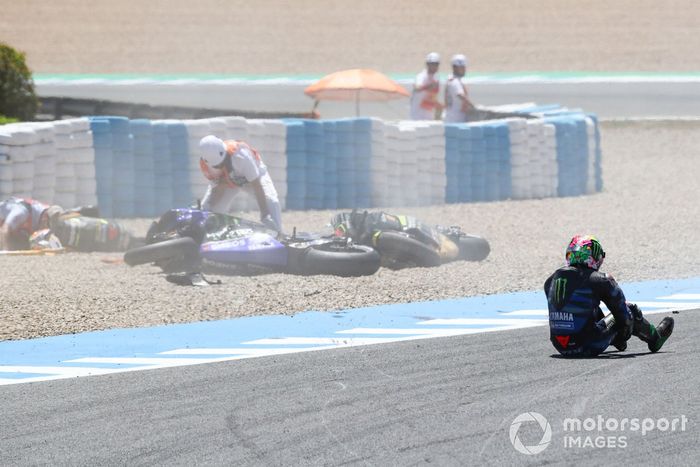 Caída de Franco Morbidelli, Yamaha Factory Racing
