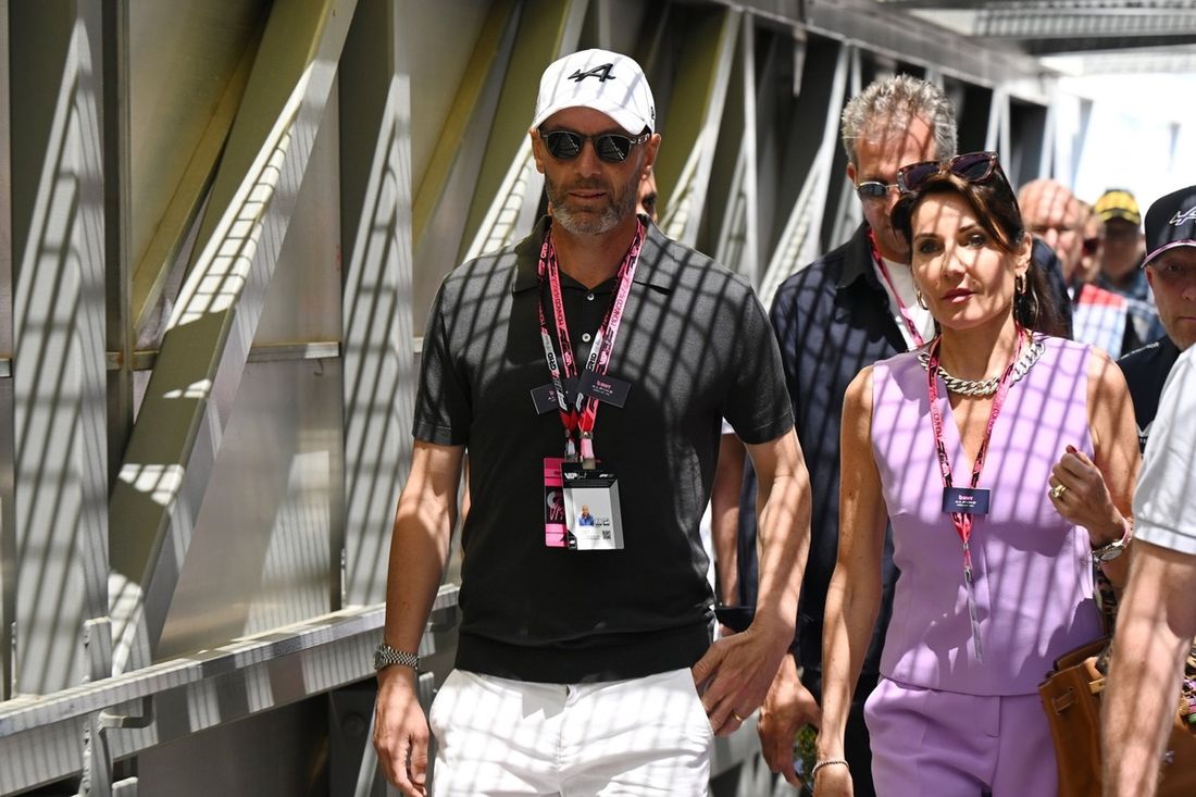 Zinedine Zidane i jego żona Véronique Zidane 