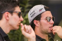 Esteban Ocon, Force India, Sergio Perez, Force India