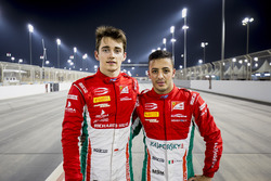 Le poleman Charles Leclerc, PREMA Racing, le deuxième Antonio Fuoco, PREMA Racing