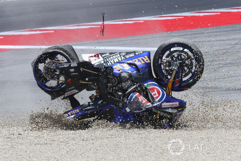 Kecelakaan Michael van der Mark, Pata Yamaha - WorldSBK San Marino 2017
