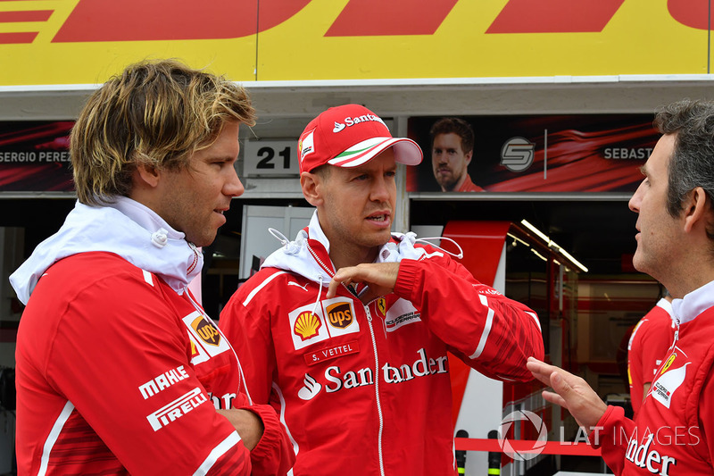 Sebastian Vettel, Ferrari con l'allenatore Antti Kontsas