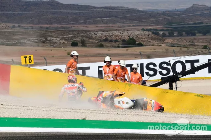 Marc Marquez, Repsol Honda Team crash