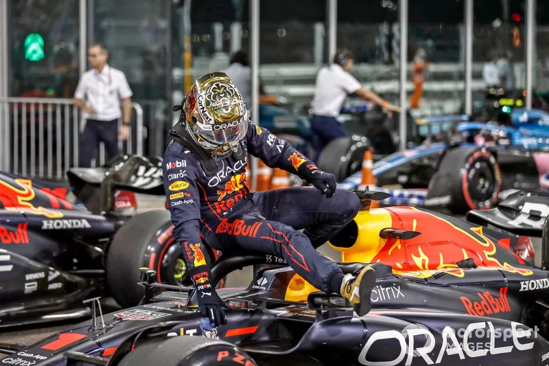 Il poleman Max Verstappen, Red Bull Racing