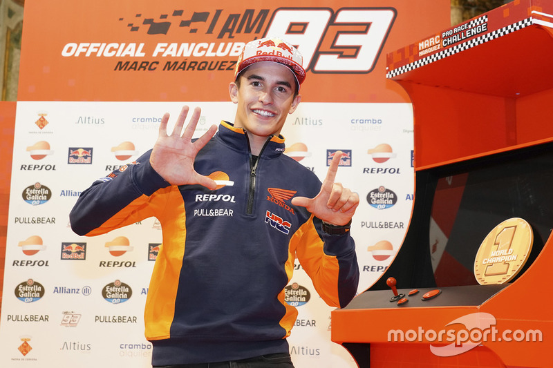 Campeón 2018 Marc Márquez, Repsol Honda Team celebra en Cervera