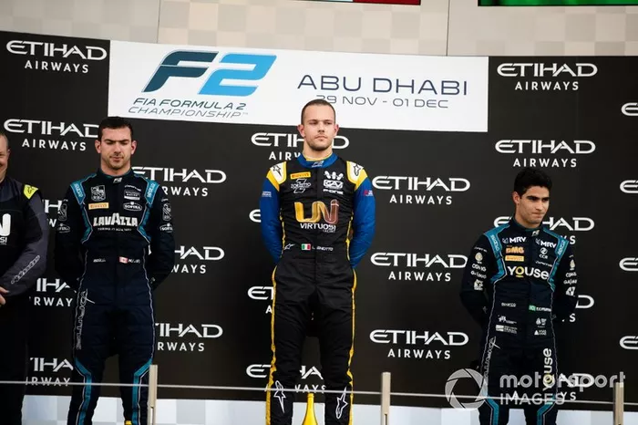 Luca Ghiotto, UNI Virtuosi Racing Nicholas Latifi, Dams and Sergio Sette Camara, Dams 