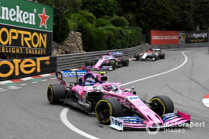Lance Stroll, Racing Point RP19, Sergio Pérez, Racing Point RP19