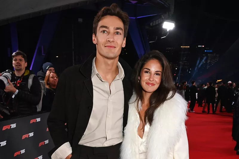 George Russell, Mercedes et Carmen Montero Mundt