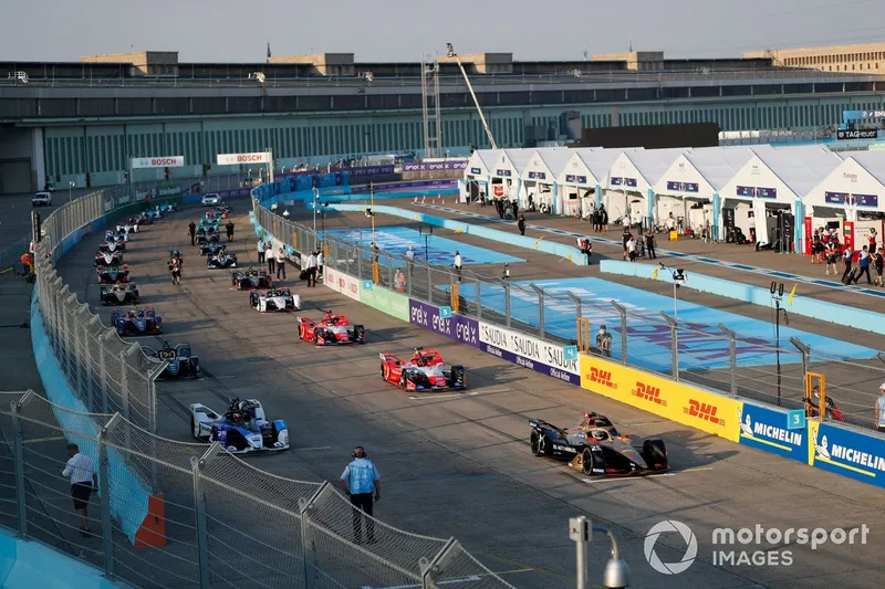 Jean-Eric Vergne, DS Techeetah, DS E-Tense FE20, Maximilian Gunther, BMW I Andretti Motorsports, BMW iFE.20, Jérôme d'Ambrosio, Mahindra Racing, M6Electro 