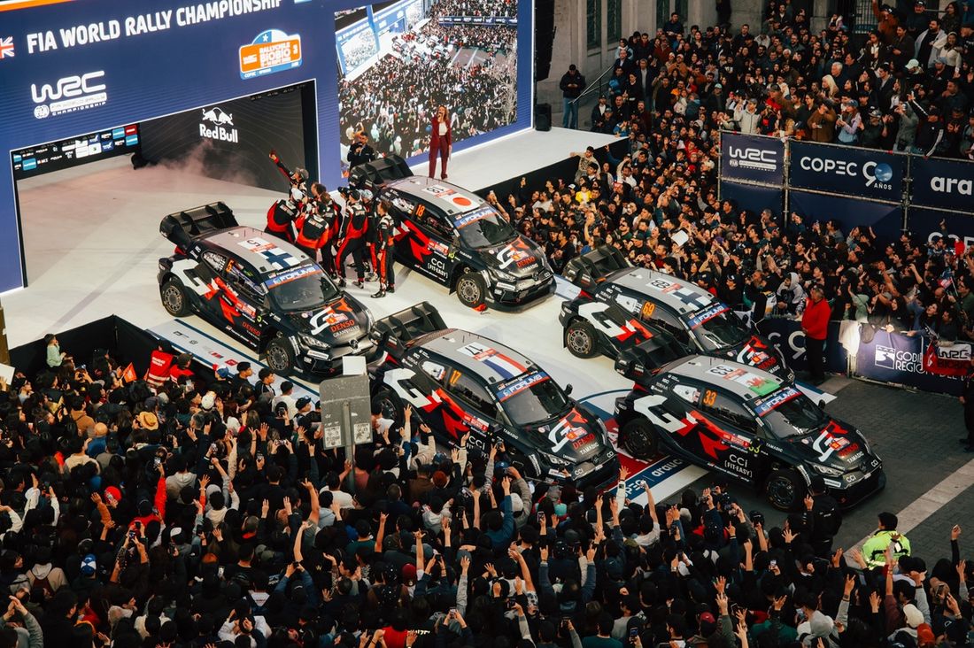 Sébastien Ogier, Vincent Landais, Toyota Gazoo Racing WRT Toyota GR Yaris Rally1, Sami Pajari, Marko Salminen, Toyota Gazoo Racing WRT Toyota GR Yaris Rally1, Elfyn Evans, Scott Martin, Toyota Gazoo Racing WRT Toyota GR Yaris Rally1, Kalle Rovanperä, Jonn