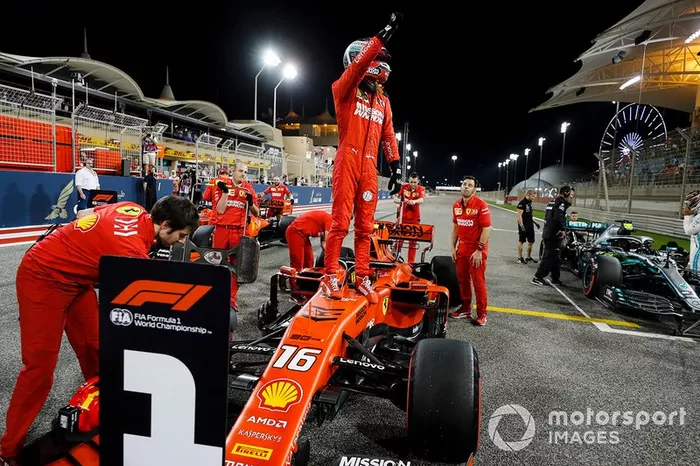 Pole de Charles Leclerc, Ferrari