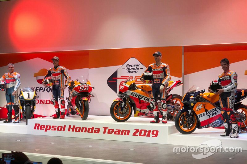 Mick Doohan, Alex Criville, Marc Márquez e Jorge Lorenzo, Repsol Honda Team