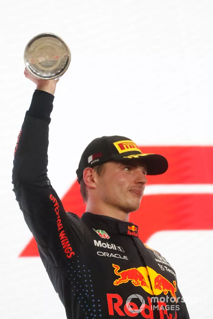Podio: segundo lugar Max Verstappen, Red Bull Racing