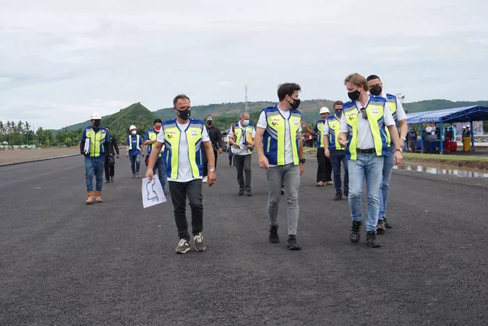 Visita al circuito de Mandalika