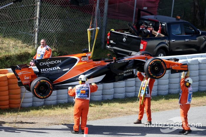 El coche de Fernando Alonso, McLaren MCL32
