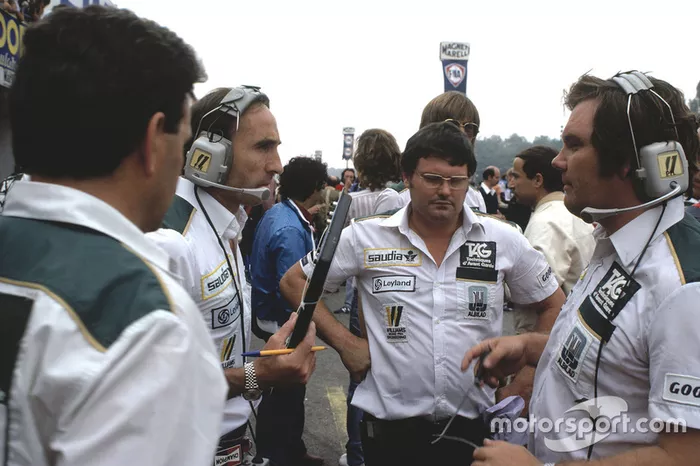 Frank Williams, Frank Dernie y Patrick Head