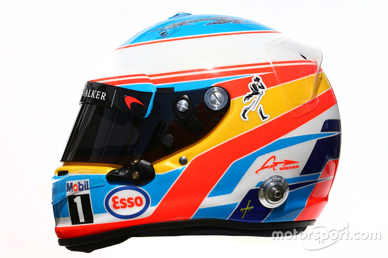 Il casco di Fernando Alonso, McLaren