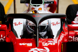 Sebastian Vettel, Ferrari SF16-H mit dem Halo-Cockpitschutz