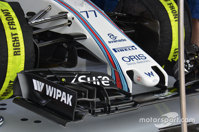 Williams FW38: Frontflügel und Nase